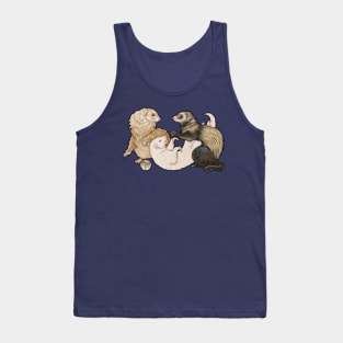 Playful Ferrets Tank Top